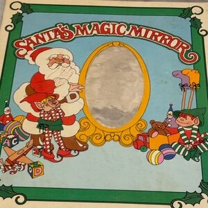 Santa's Magic Mirror Record And Picture Book Vintage. 1982